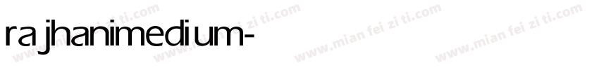 rajhani medium字体转换